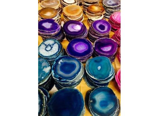 Epoxy Resin Coasters / 4Pack | 5CM / 7CM / 10 CM |Home Decoration