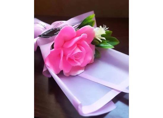 Soap Handmade flowers |Pink & White |Item No.001