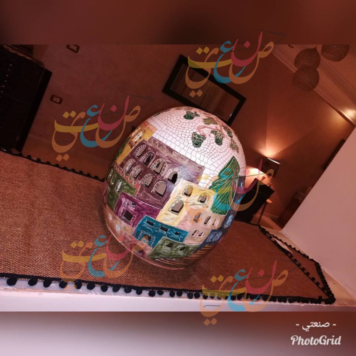 شمعدان خزف للطاولة او ثريا معلقة