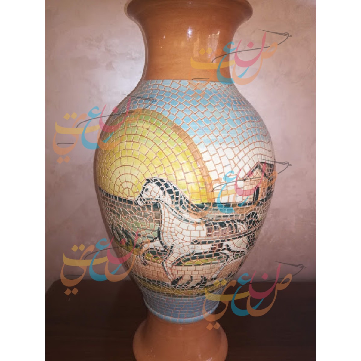 Handmade Decorative Ceramic Vase|Pottery Home Decor | Horse