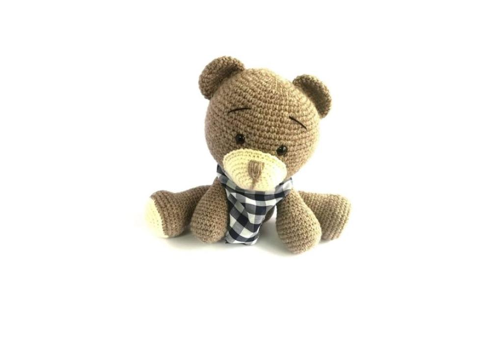 Handmade Amigurumi Stuffed Toy Knit Crochet Bear