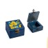 Wooden Box with Colored Ceramic Flowers | Blue Color | Set of 2 Boxes