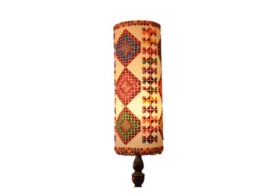Embroidered Shade Side Lamp / Luxurious Design Desk Lamp  