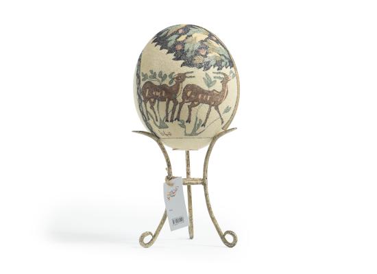 Large Ostrich Eggs With Handmade Painting | An Amazing & Elegant Piece of Art | Deers 