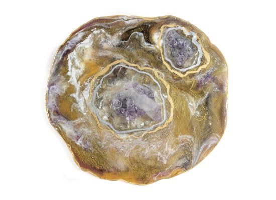 Amethyst Slice Tables Decor | Home Decoration | Double face Slide 