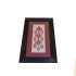 Embroidered Wooden Hanging Frame | Yellow Red and Blue | Set of 3