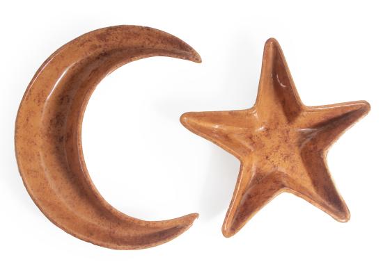 Crescent and Star Tray Set | Moon and Star Tray Hostess Gift | House Warming Gift | Ramadan Gift | Iftar Party Gift | Eid Gift