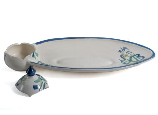 Desserts Pottery Plate |  Oval Shape