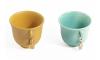 Arabic Coffee Cups | Yellow & Blue Colors