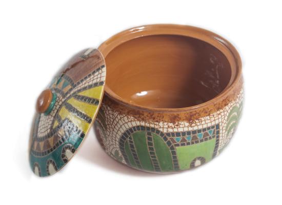  Handmade ceramic dessert bowl | Snack & Cookies bowl | dates pot  Small serving bowl | Item No.001