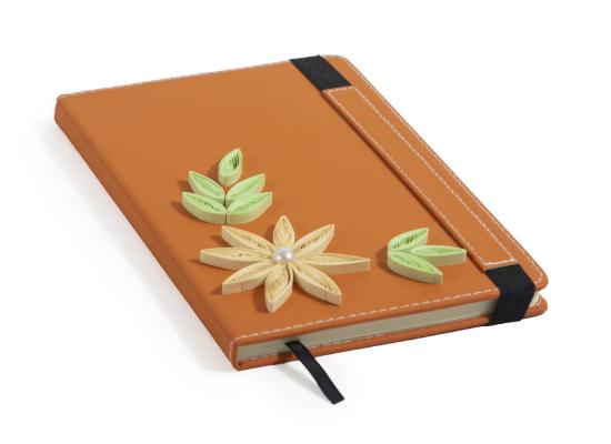 دفتر مزين بفن الكويلنغ - فن ثني الورق - مناسب لهدايا المدارس | منتج رقم 009