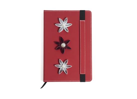 دفتر مزين بفن الكويلنغ - فن ثني الورق - مناسب لهدايا المدارس | منتج رقم 010